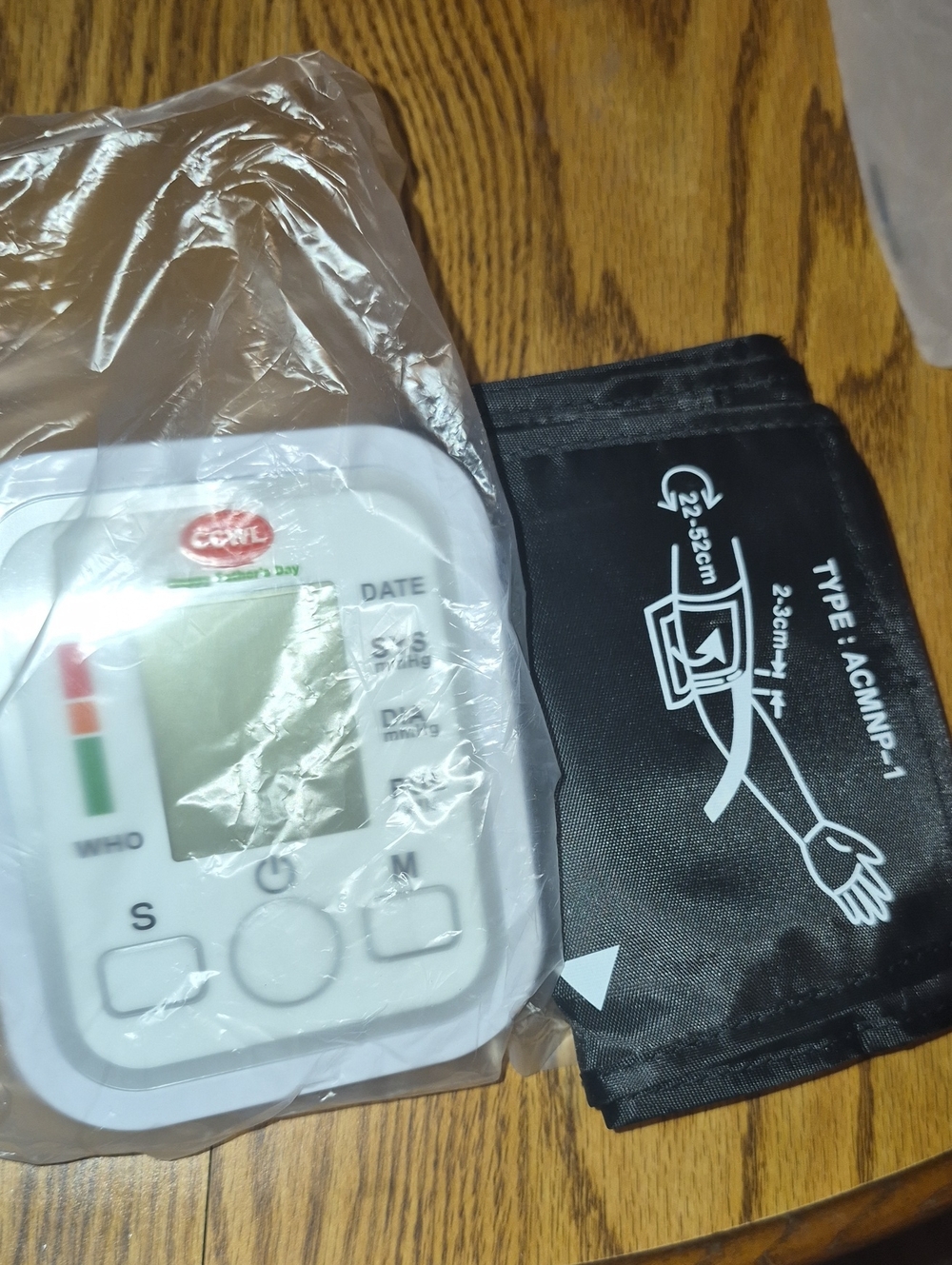 Digital Blood Pressure Monitor with Black Cuff Nwt